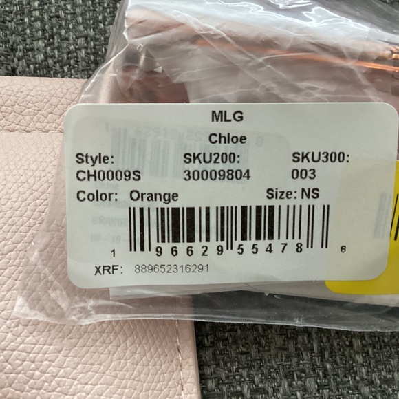 Chloé 56mm Aviator Sunglasses One Size, ORANGE - Picture 10 of 12